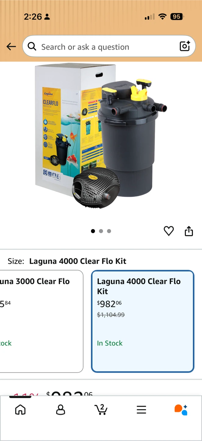Laguna 4000 Clear Flo Kit Pond Filter