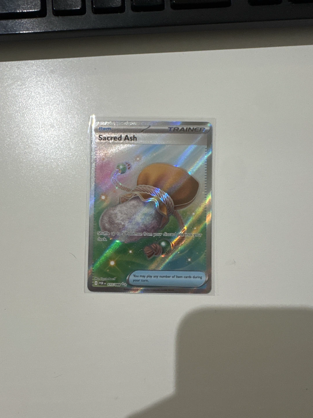 Sacred ash Pokemon card