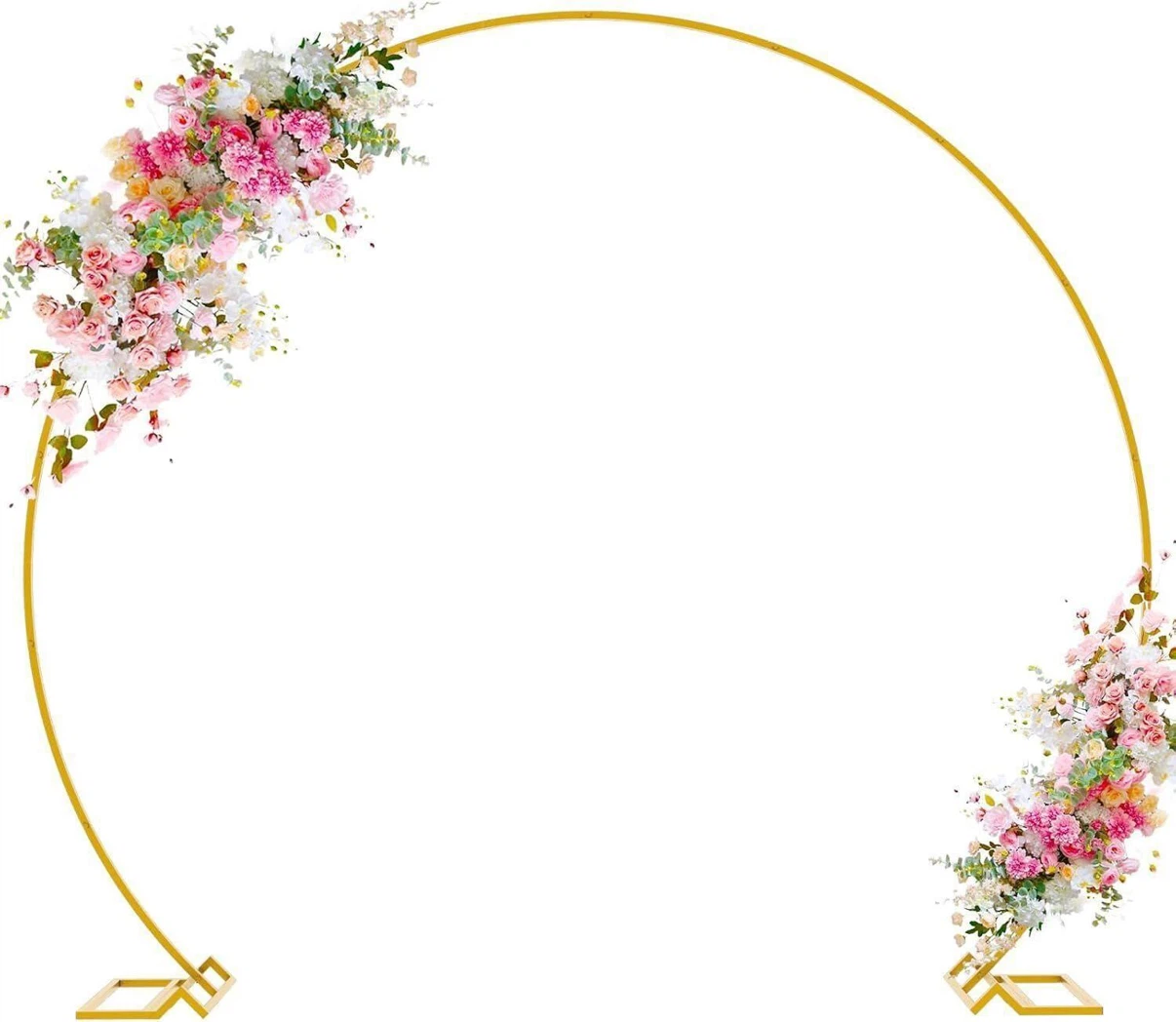 Gold Round Wedding Arch 7FT x 8FT