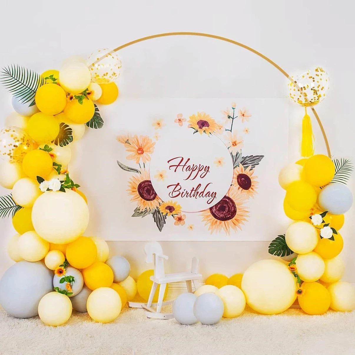 Gold Round Wedding Arch 7FT x 8FT - photo 3