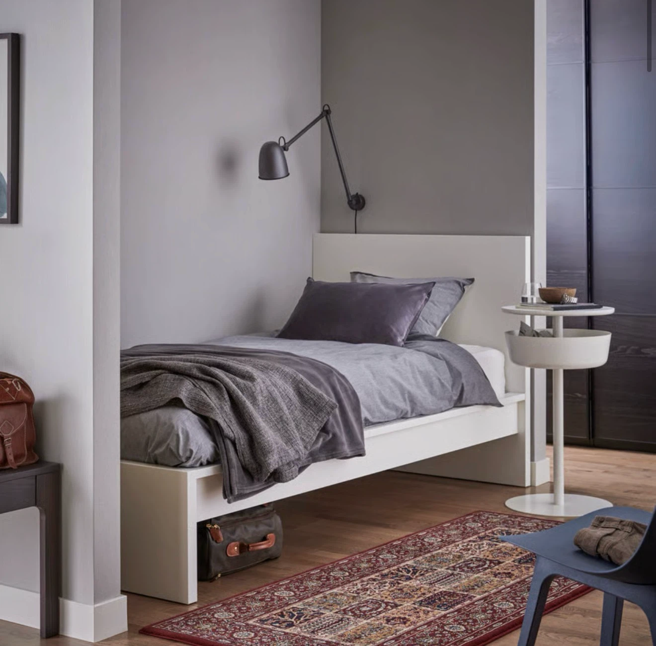 IKEA MALM Twin Bed Frame High White