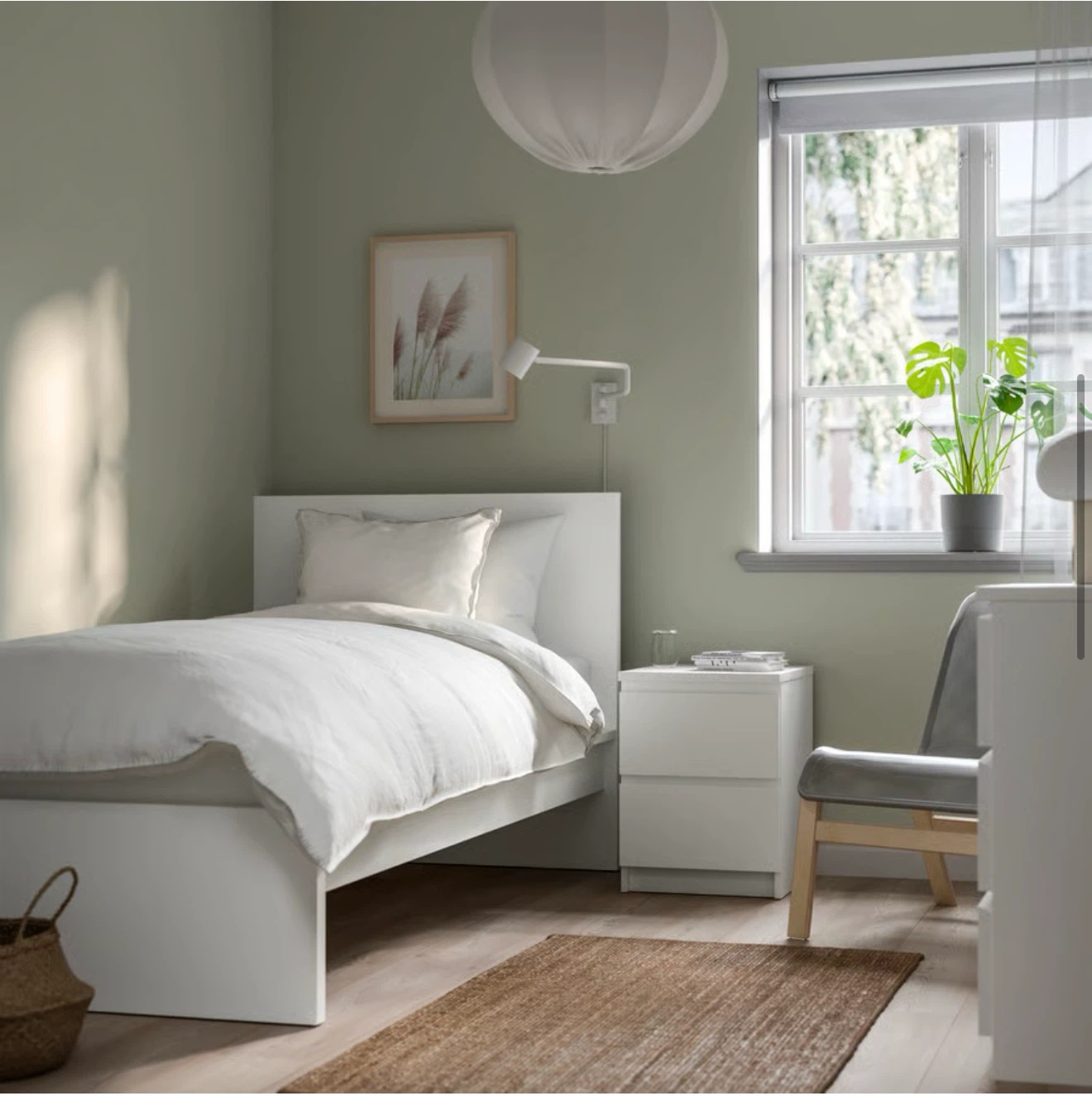 IKEA MALM Twin Bed Frame High White - photo 4