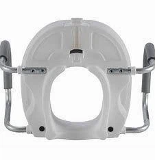 Raised Toilet Seat with Handles