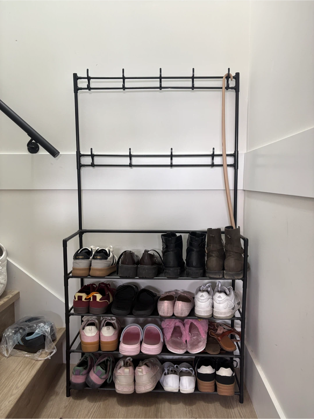 Shoe Rack with Hooks - photo 2
