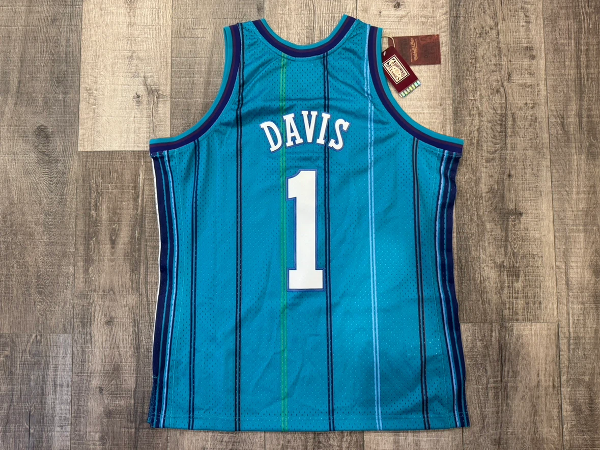 MITCHELL & NESS NBA Charlotte Hornets Baron Davis Jersey LARGE - photo 2