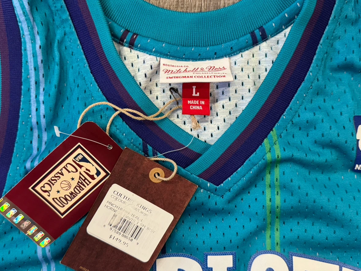 MITCHELL & NESS NBA Charlotte Hornets Baron Davis Jersey LARGE - photo 3