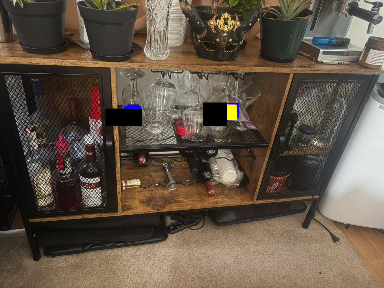 Industrial Sideboard Cabinet with Doors - photo 2