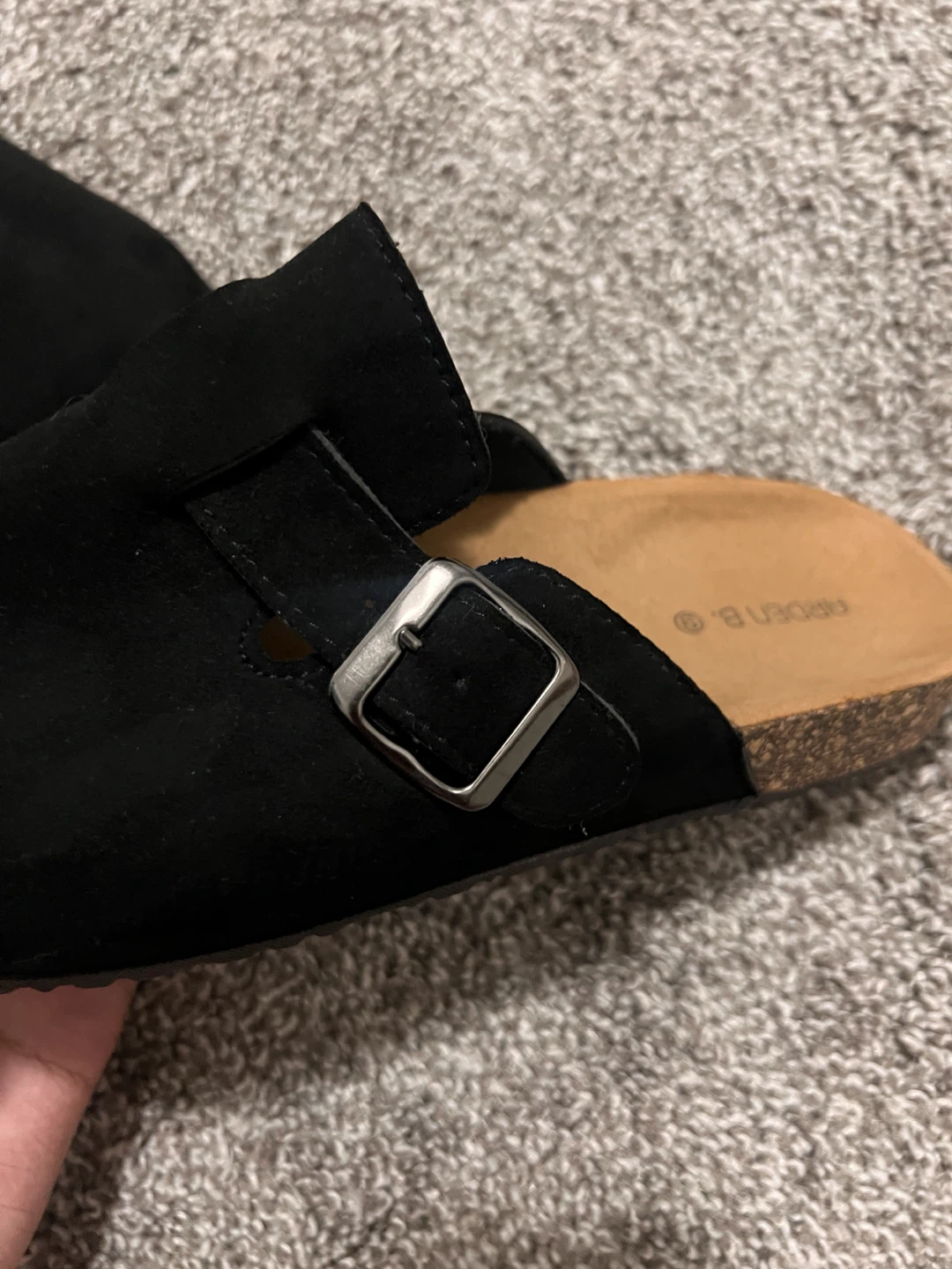 Arden B. Black Suede Clogs - Size 9 - photo 2
