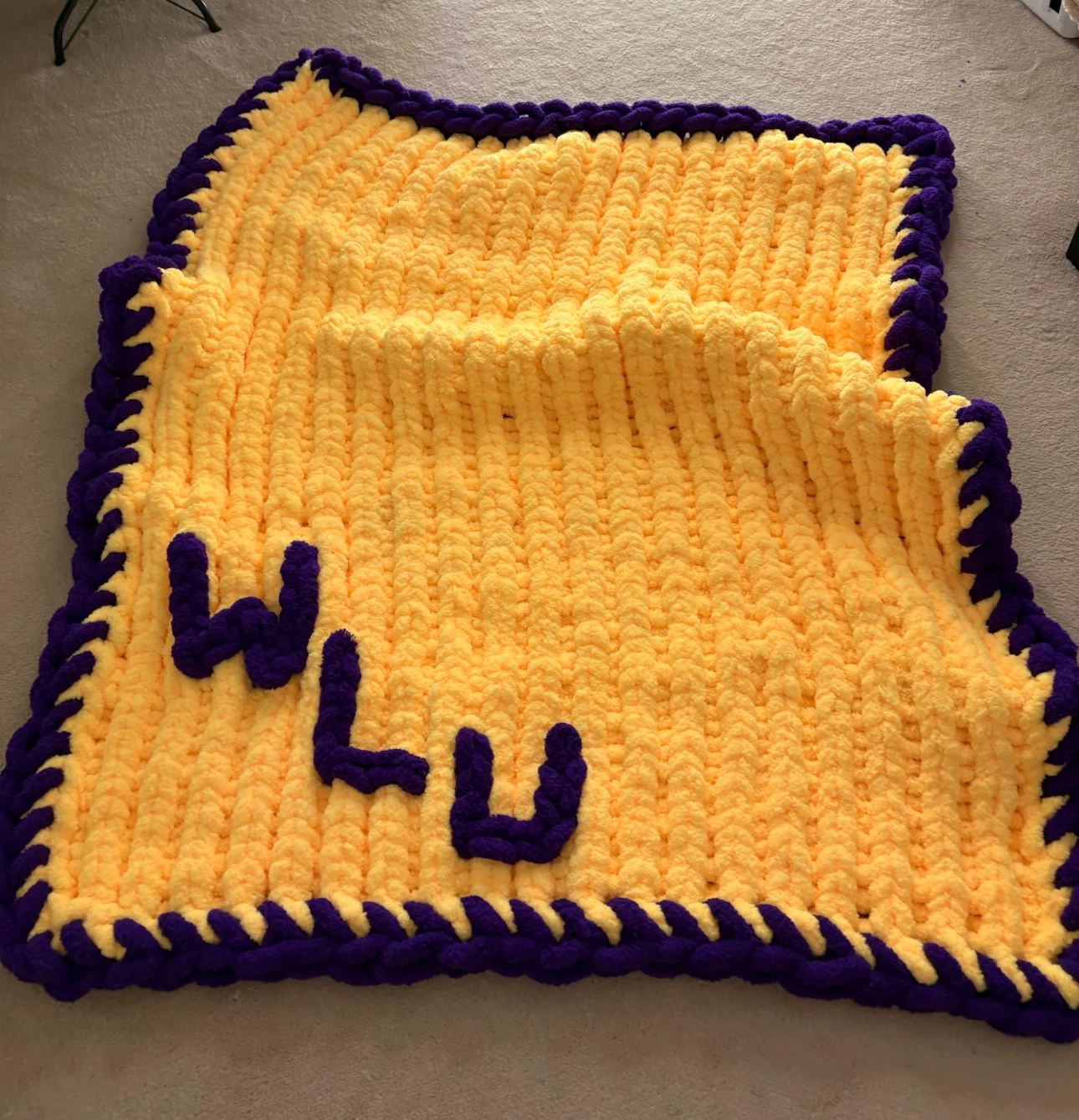 Custom university blanket Waterloo