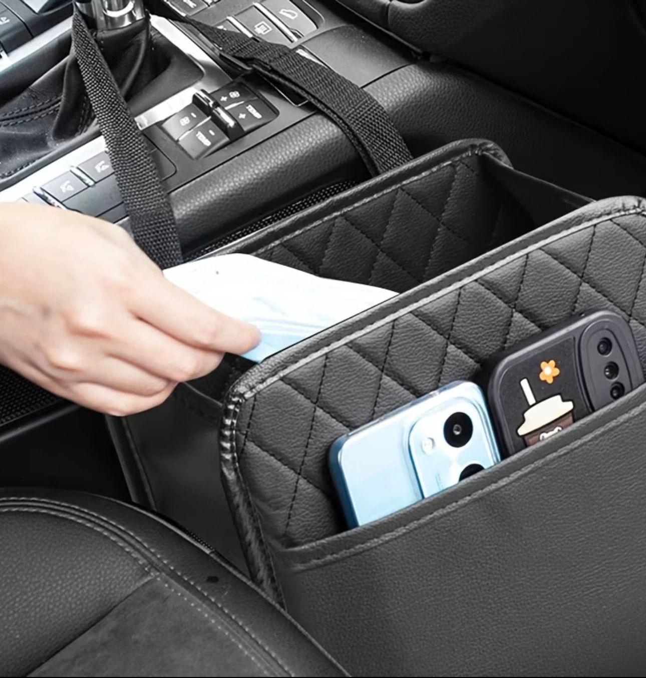 Black Car Seat Organizer Bag - photo 5