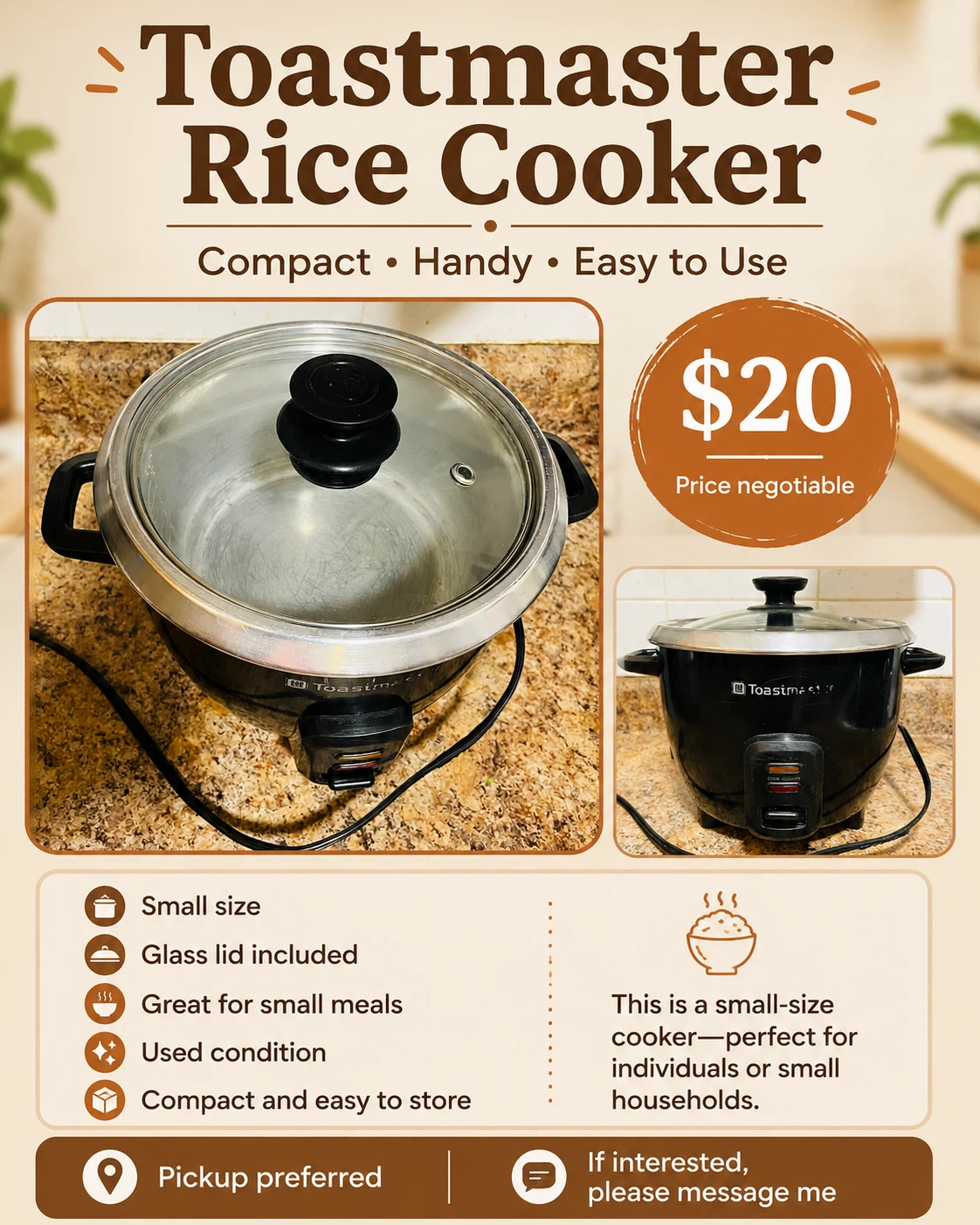 Toastmaster Rice Cooker