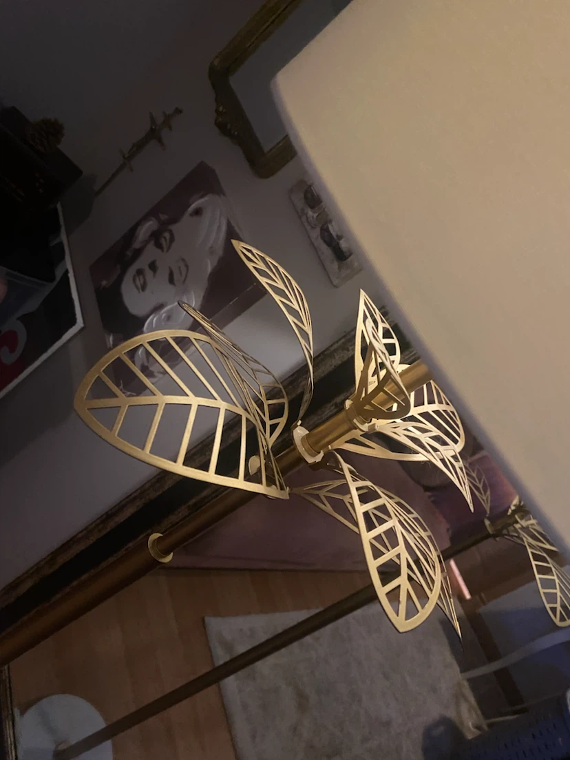 Gold Leaf Floor Lamp - photo 2