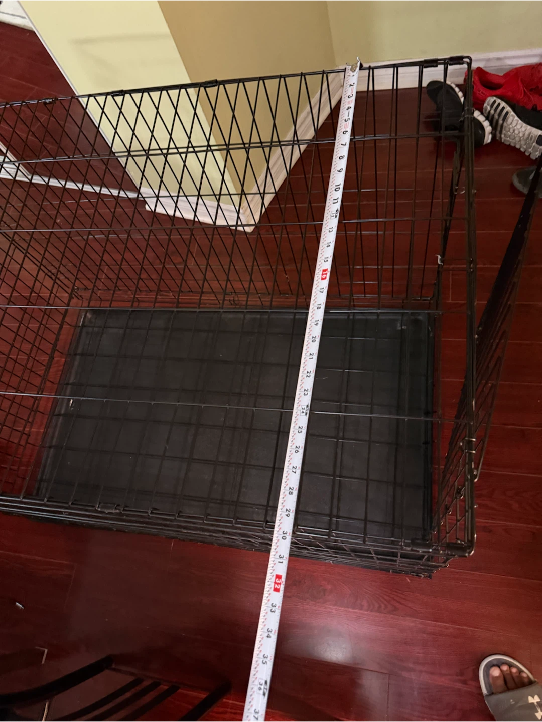 Black Wire Dog Crate with Tray - photo 4