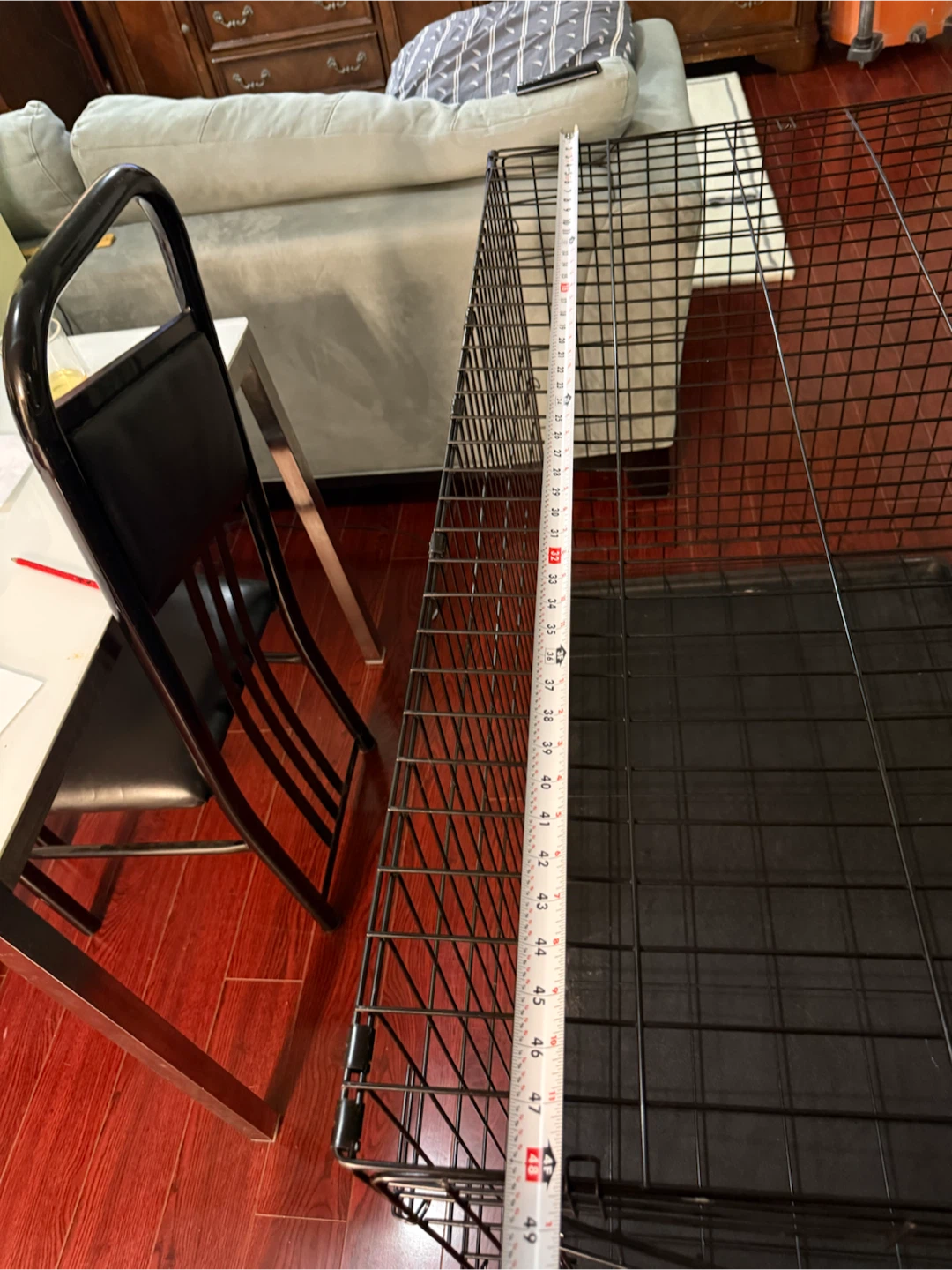 Black Wire Dog Crate with Tray - photo 5
