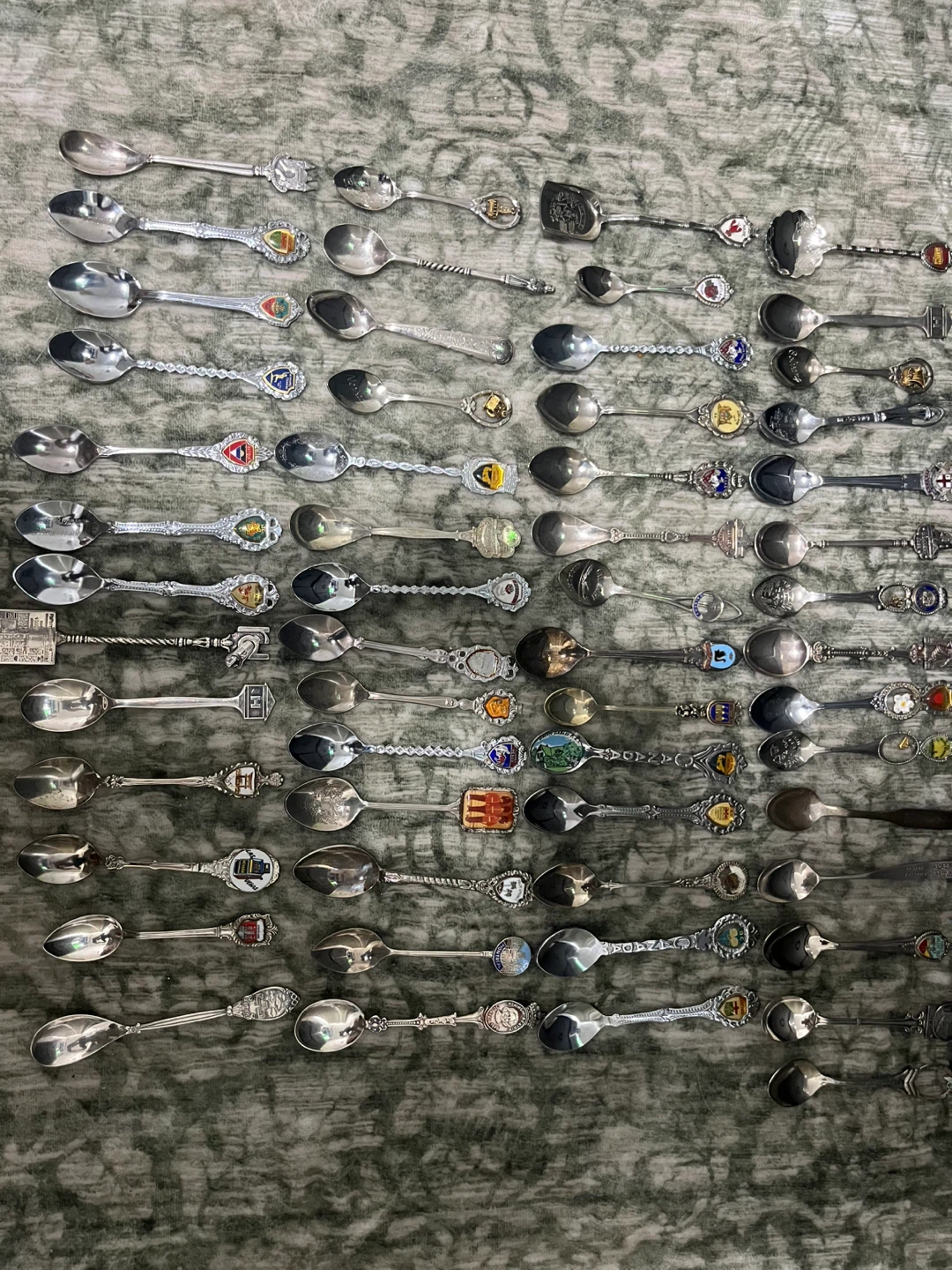 Collection of souvenir spoons