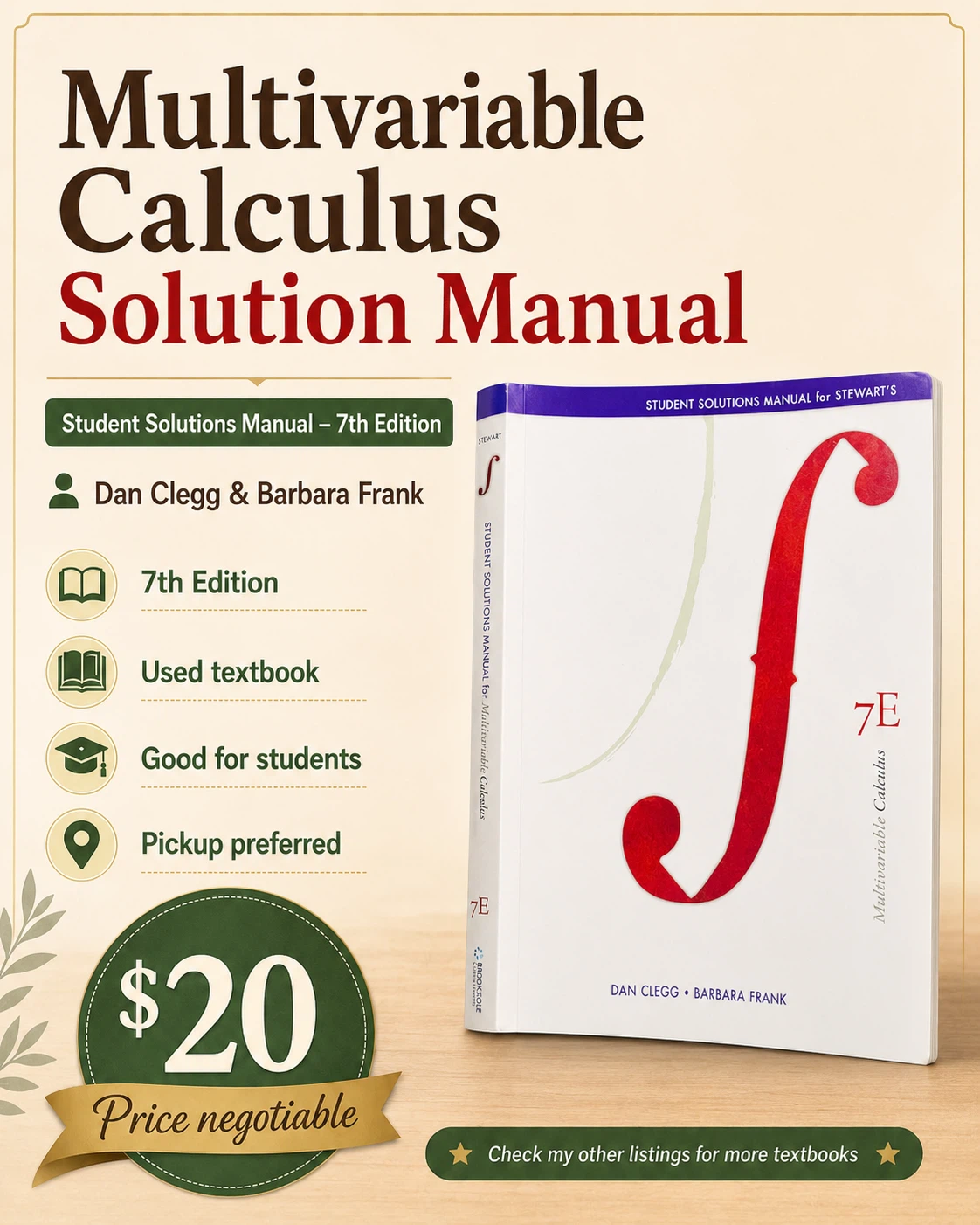 Multivariable Calculus Solution Manual - 7th Edition