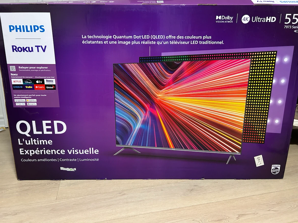 Philips 55" QLED Roku TV 4K UHD - photo 3