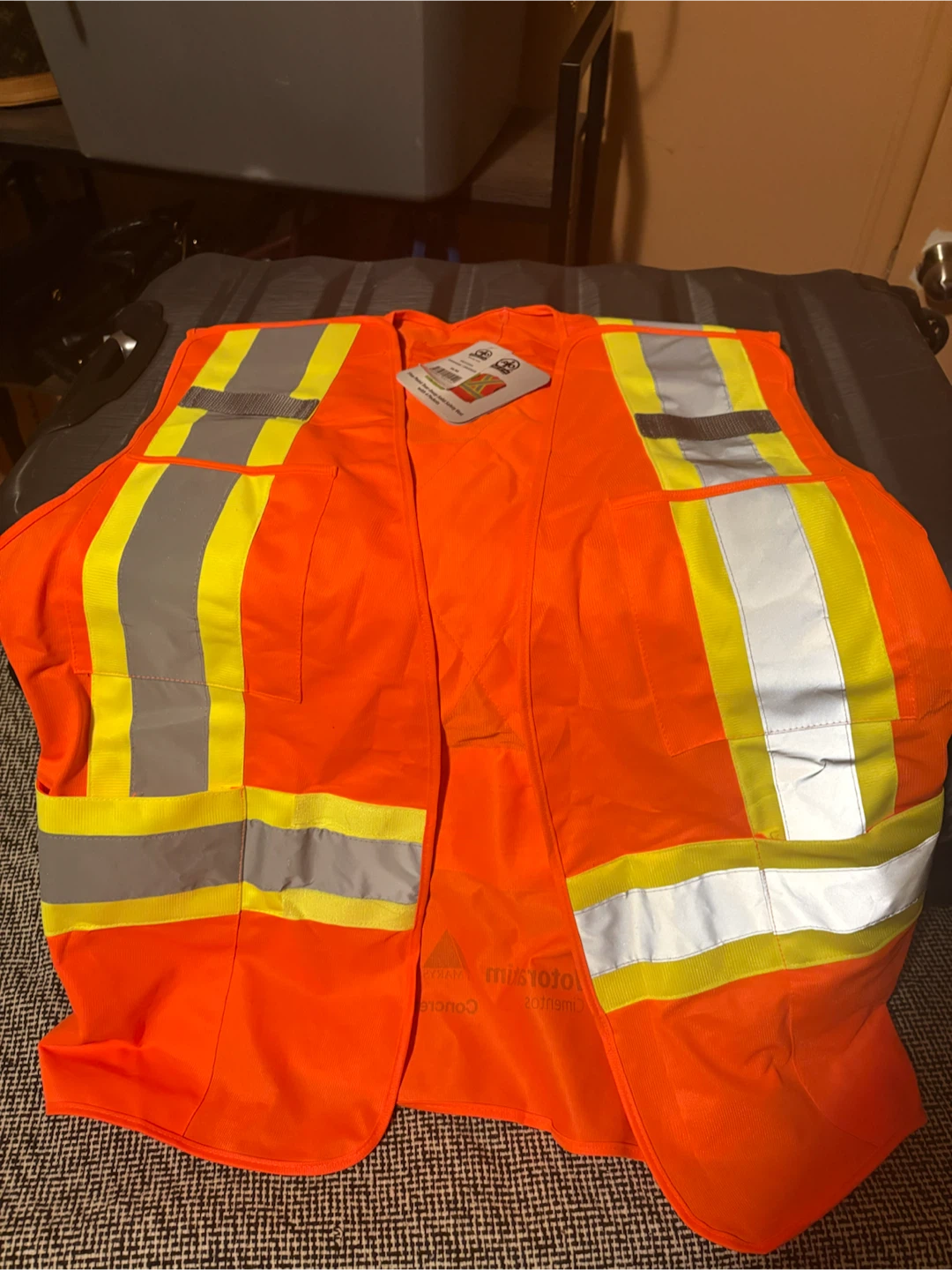 Orange High-Visibility Safety Vest