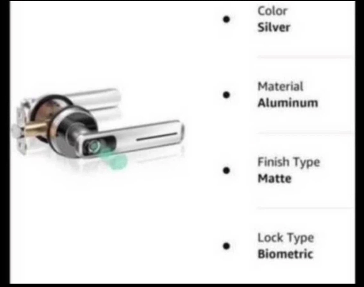 Biometric Door Lever Lock - photo 4