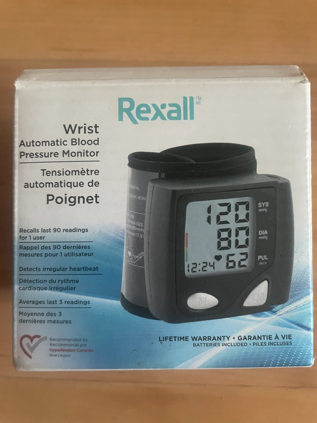 Rexall Automatic Wrist Blood Pressure Monitor