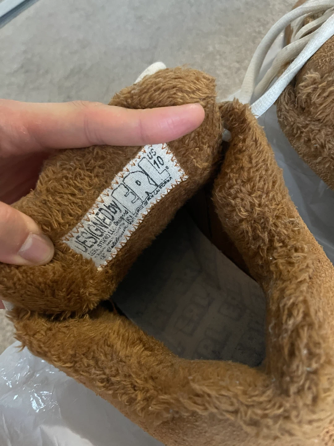 ERL vamp skate sneakers Natural Size-10 - photo 4