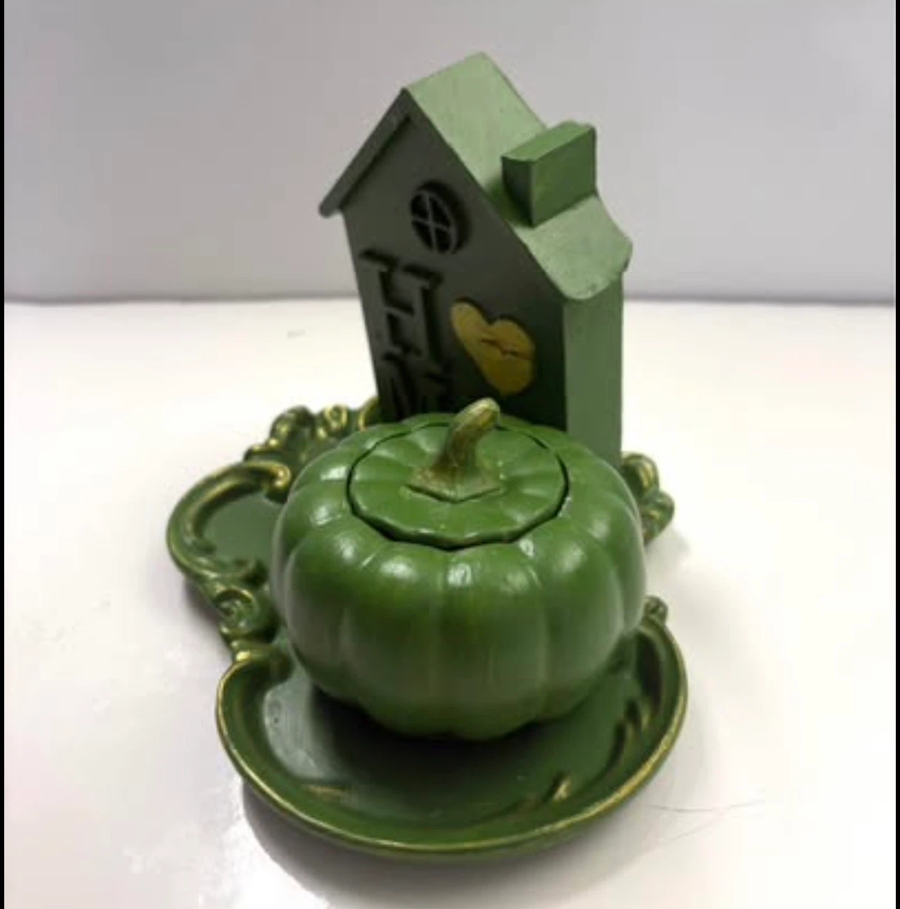 Handmade tray, home & Pumpkin trinket box set - photo 3