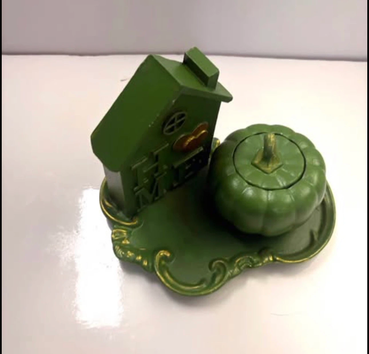 Handmade tray, home & Pumpkin trinket box set - photo 5