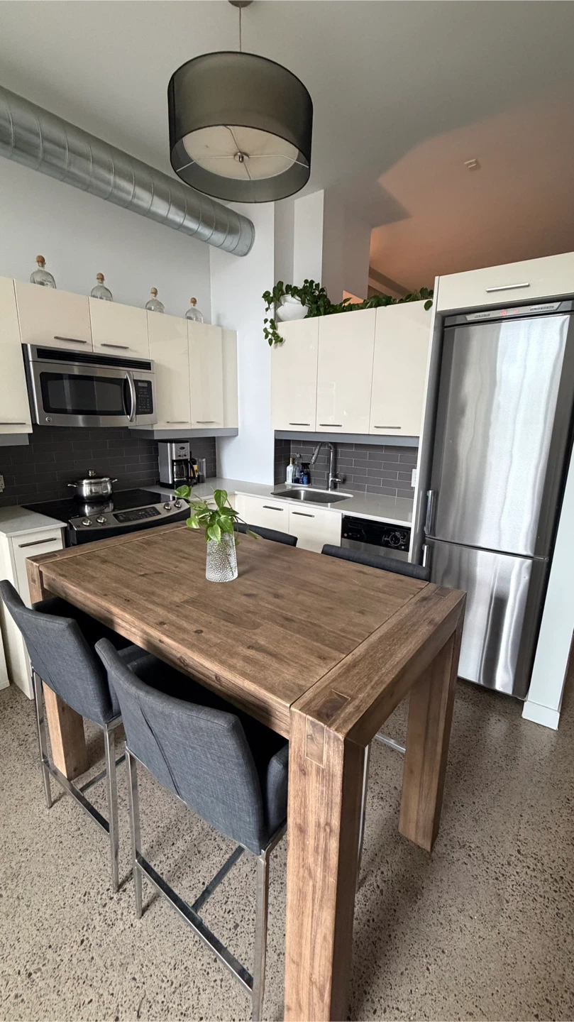 bar height dining table
