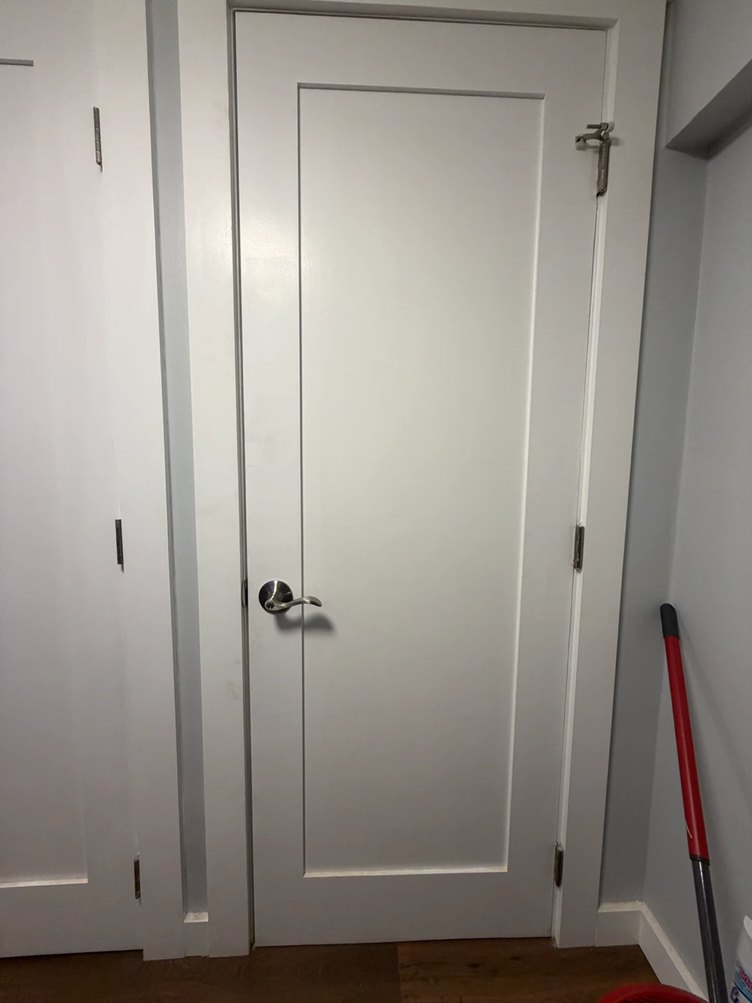 White Interior Door with Nickel Handle