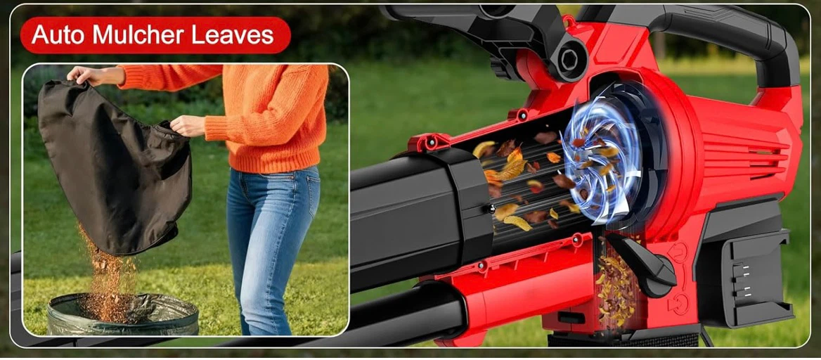 Cordless Leaf Blower Vacuum & Mulcher 3 in 1 (Max 40V) - photo 2