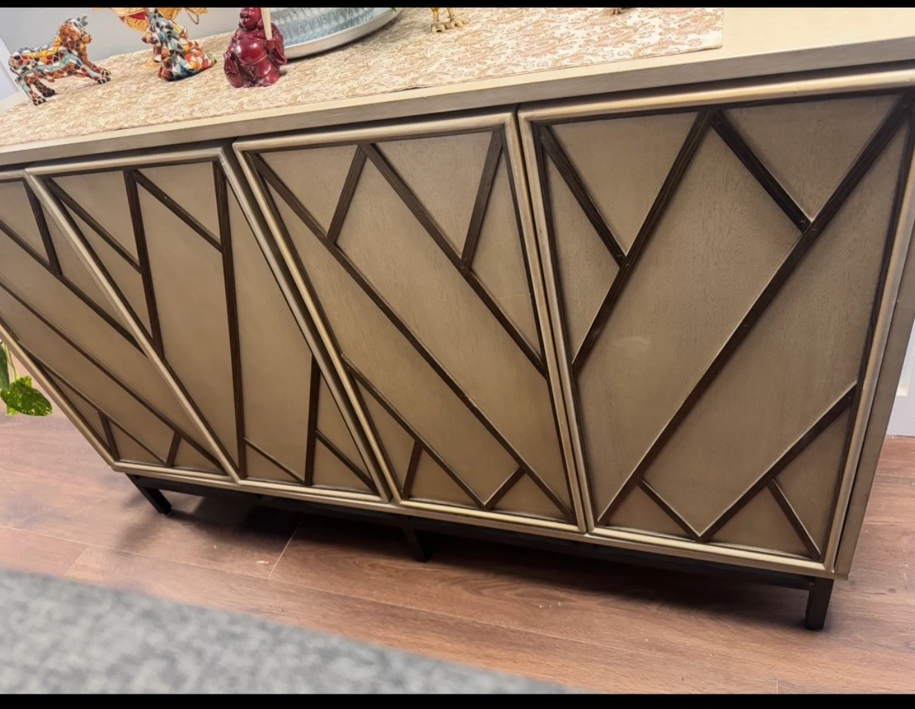 Modern Geometric Sideboard Cabinet