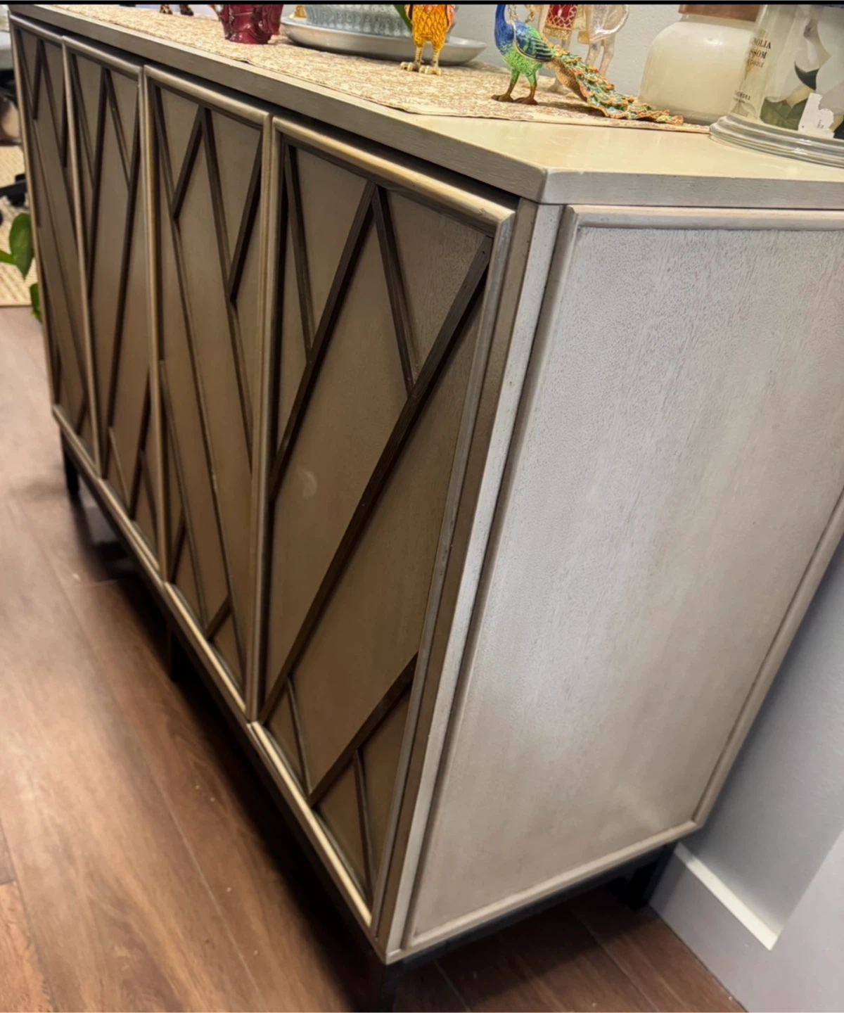 Modern Geometric Sideboard Cabinet - photo 2