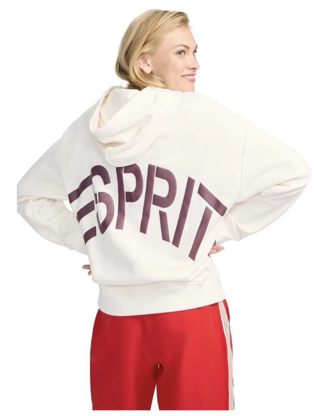 ESPRIT Women’s Oversized Logo Sweatshirt Hoodie,  XS-XL *NWT