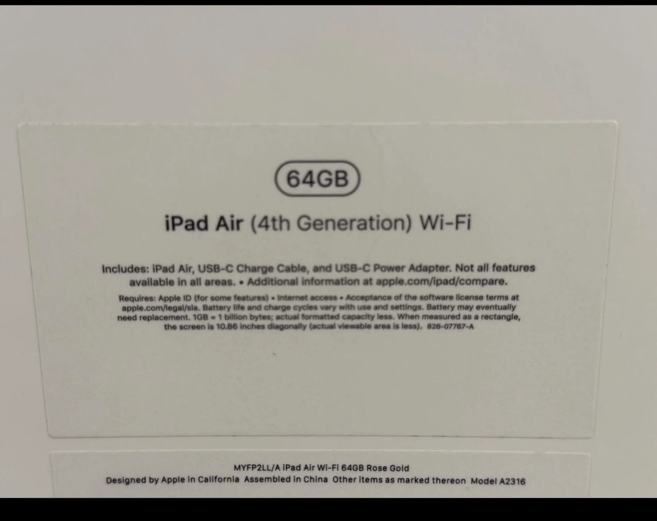 iPad Air (4th Generation) Wi-Fi 64GB Rose Gold - photo 2