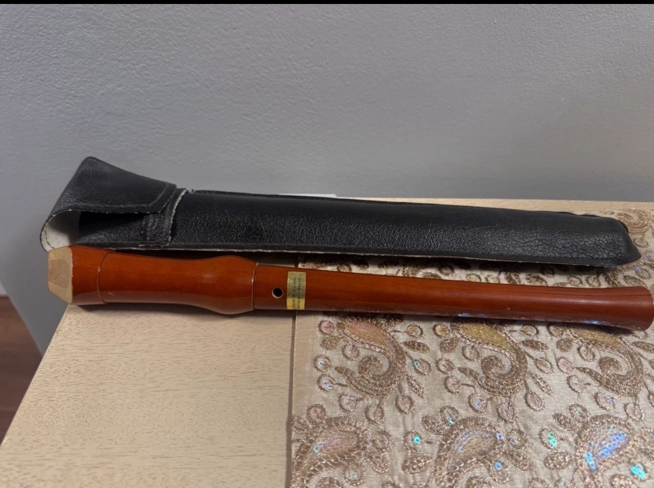 Wooden Recorder with Case