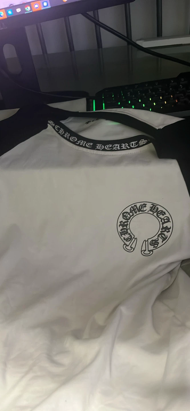 Chrome Hearts Long Sleeve Baseball T-Shirt - photo 2