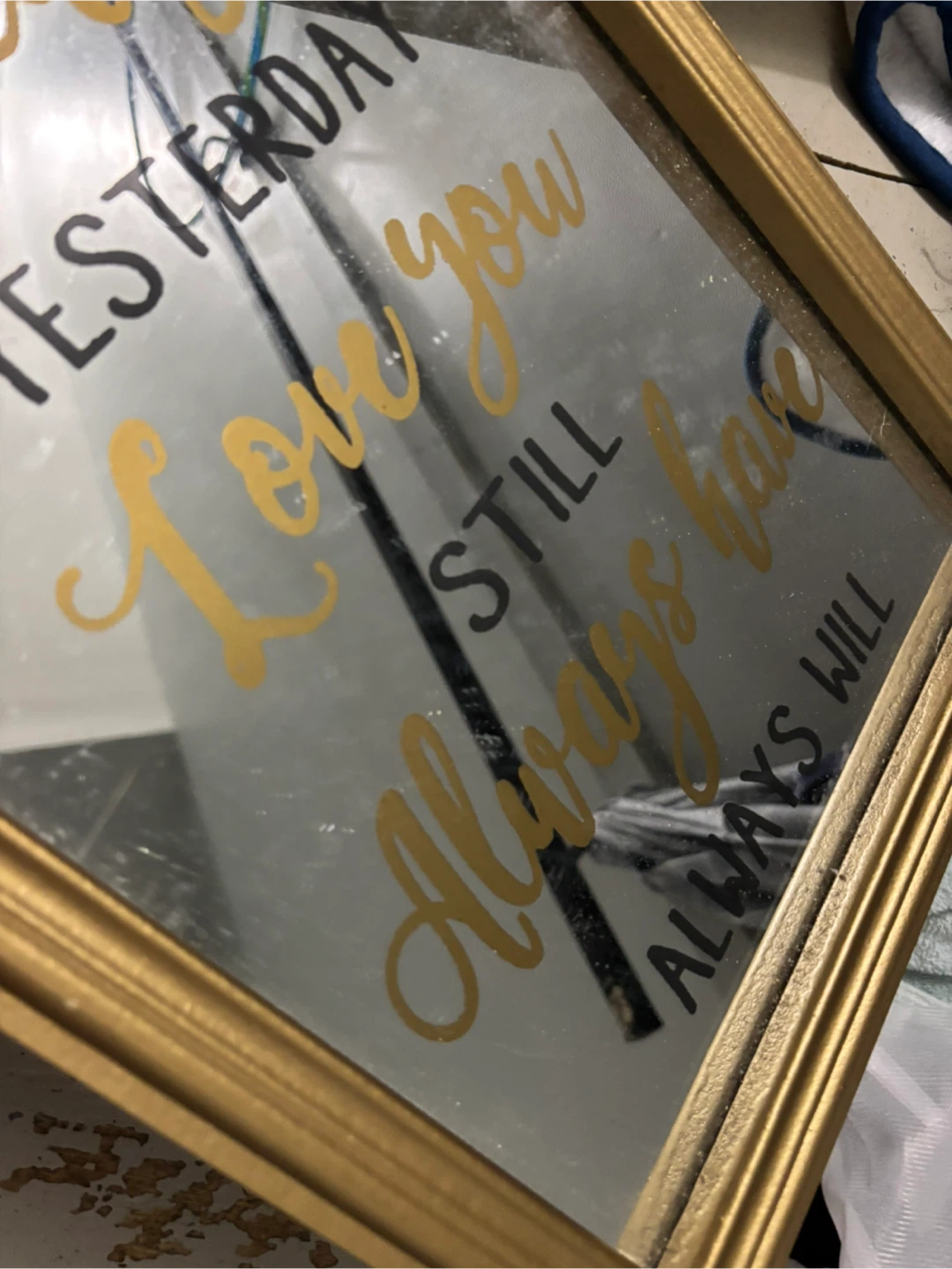 Decorative quote Mirror - photo 3