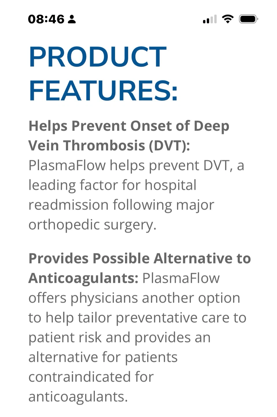 Manamed PlasmaFlow Portable DVT Compression Device - photo 3