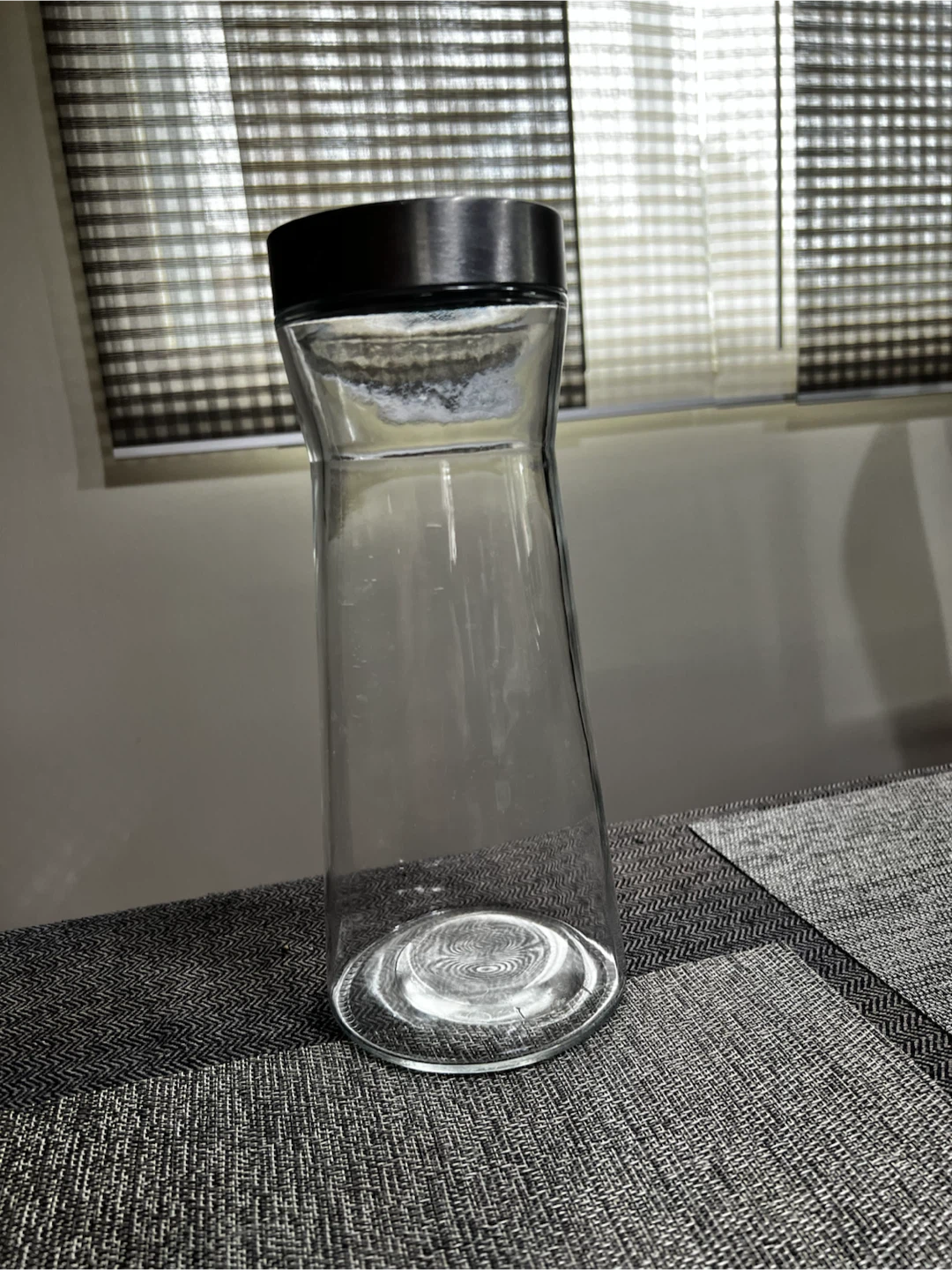 Glass Pitcher with Metal Lid