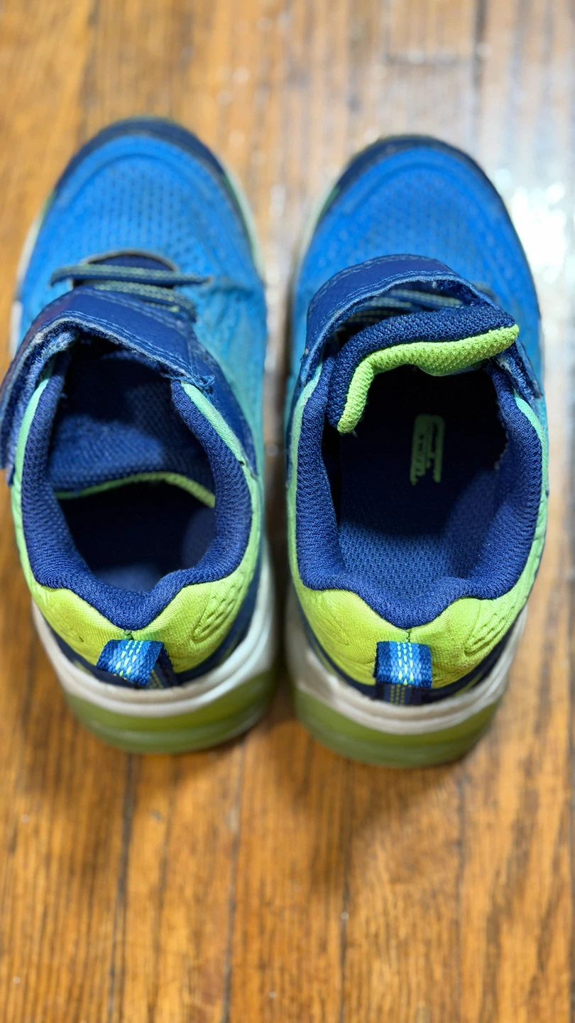 Skechers Kids Blue & Green Running Shoes - photo 2