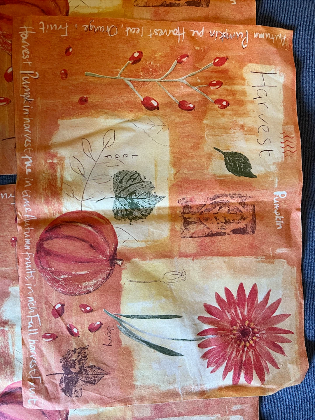 Harvest Themed Tablecloth & Napkins - photo 5