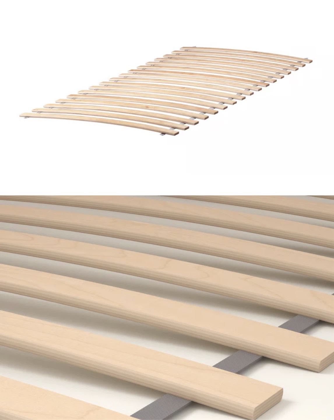 IKEA Single Bed Frame, mattress with Slats - photo 3