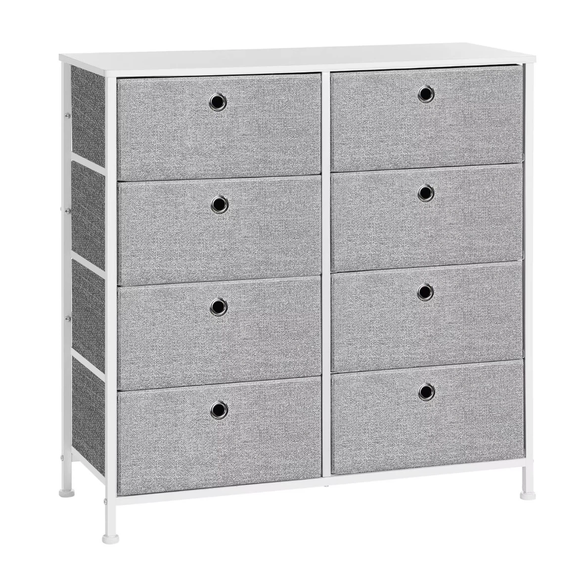 Two 8-Drawer Fabric Dresser