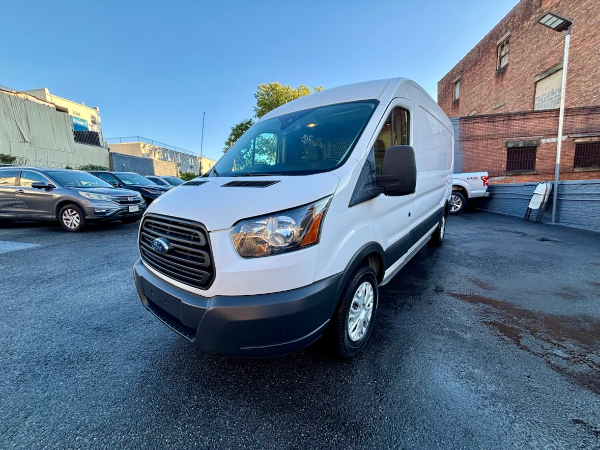 White Ford Transit 250 Cargo Van 2018