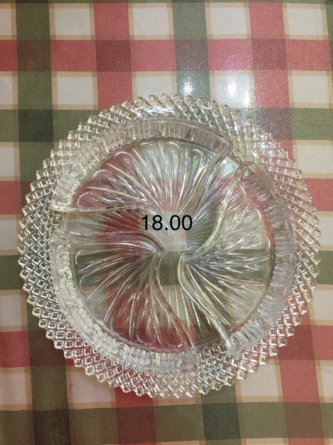 Glass Divided Serving Platter - photo 2