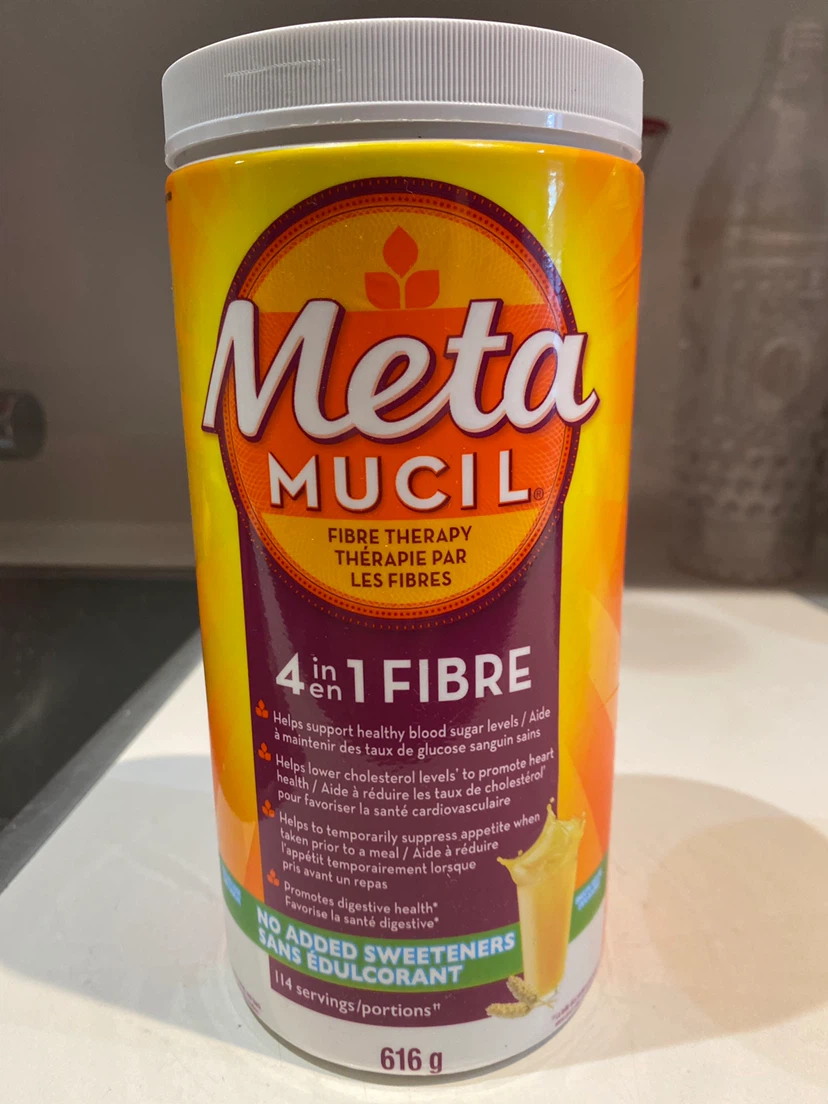 New - Metamucil 4 in 1 Fibre Powder 616g