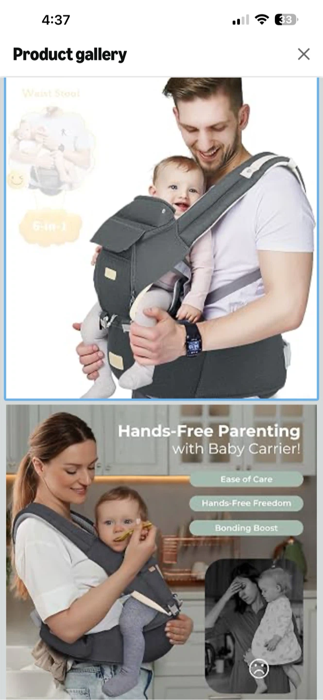 BNIB FRUITEAM 6-in-1 Baby Carrier - photo 3