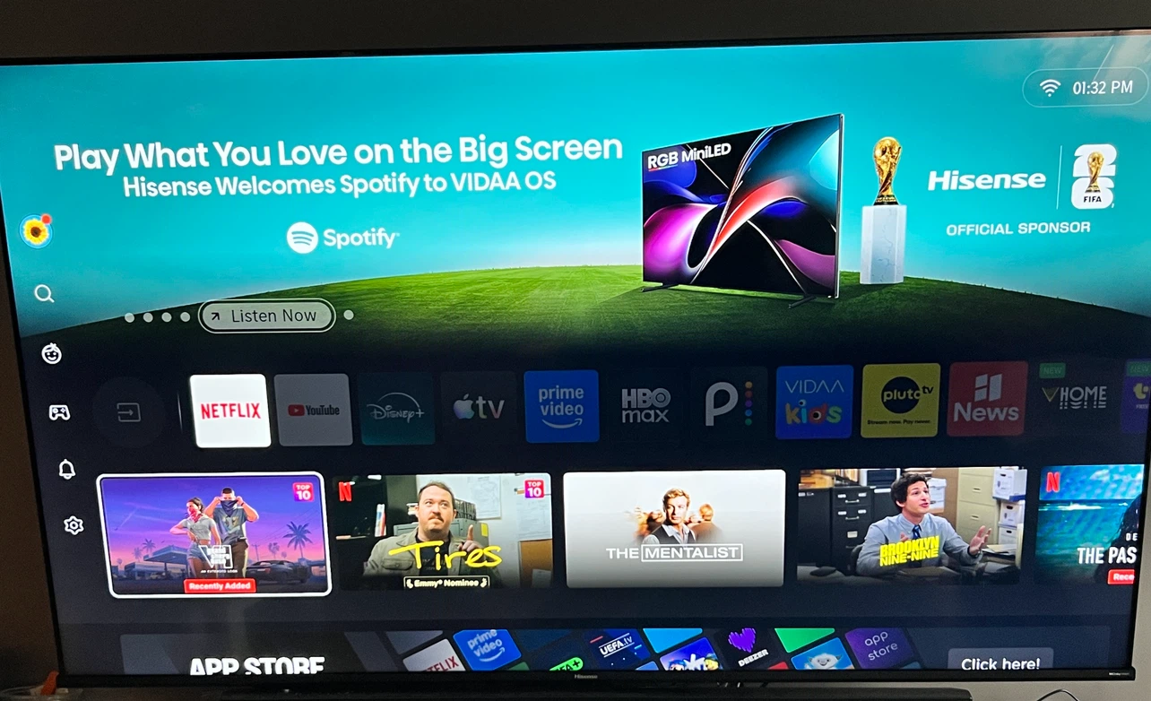 Hisense 65A6KV 65-inch 4K UHD Smart TV