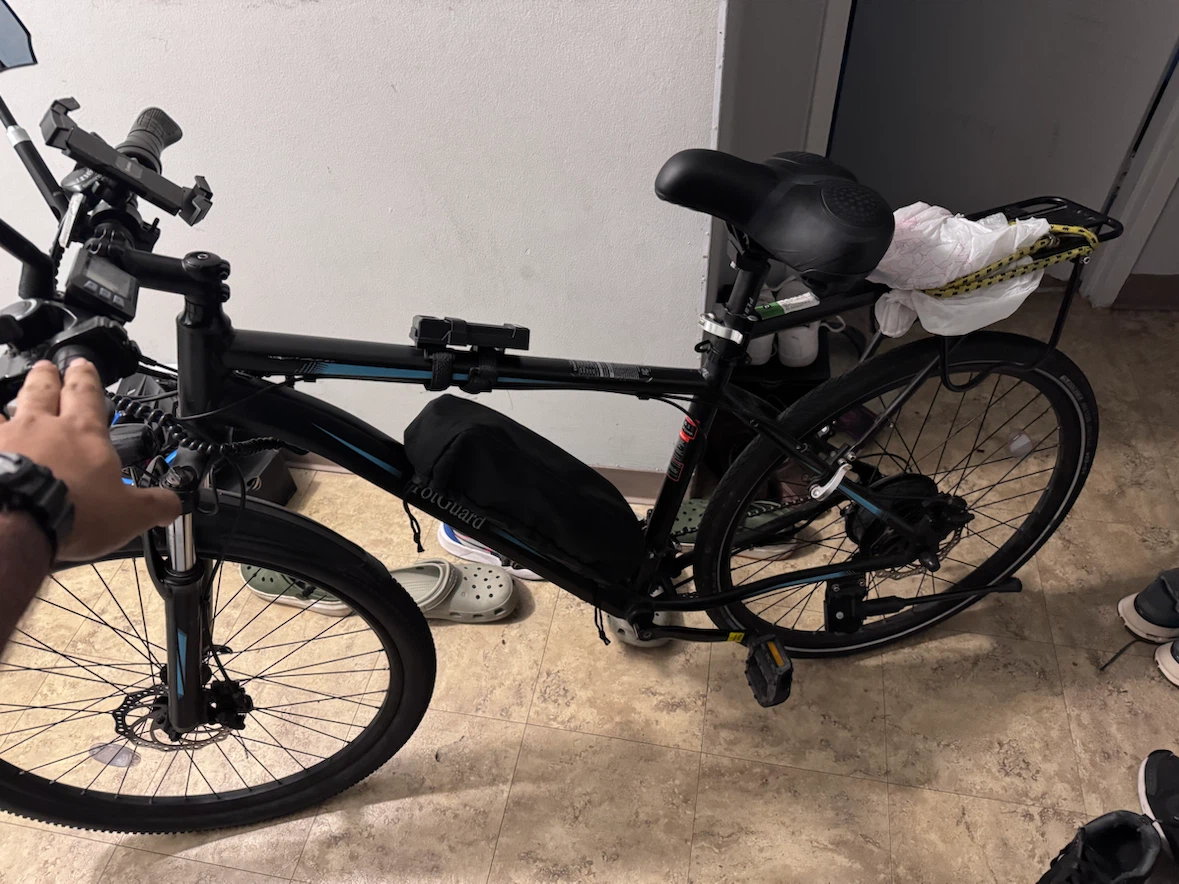 Black Electric Bike