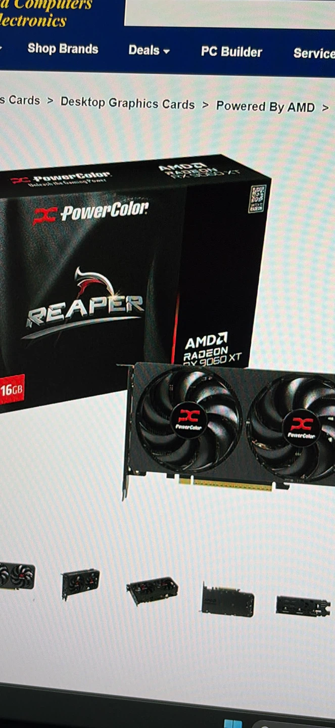 AMD RX9060XT BY POWERCOLOUR